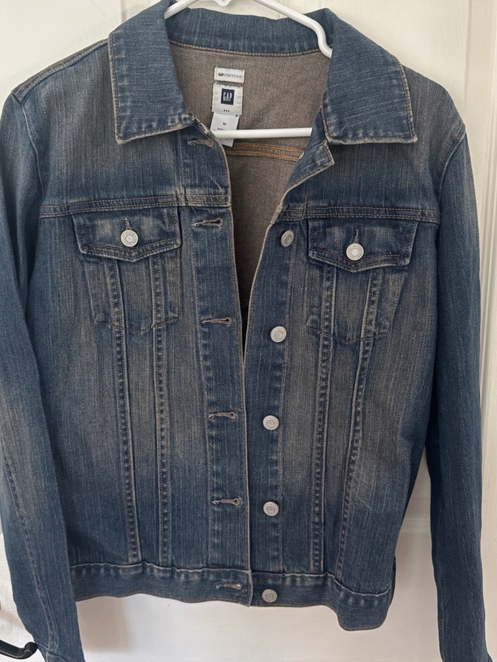 GAP Women's Faded Blue Denim Trucker Jacket